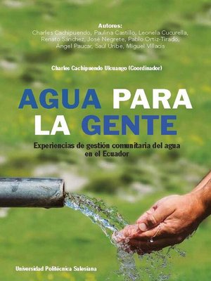 cover image of Agua para la gente